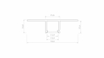 Profile LUMINES type Falco white lacquered 3 m